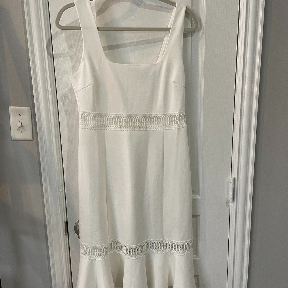 White Lulu's Midi Dress Size M